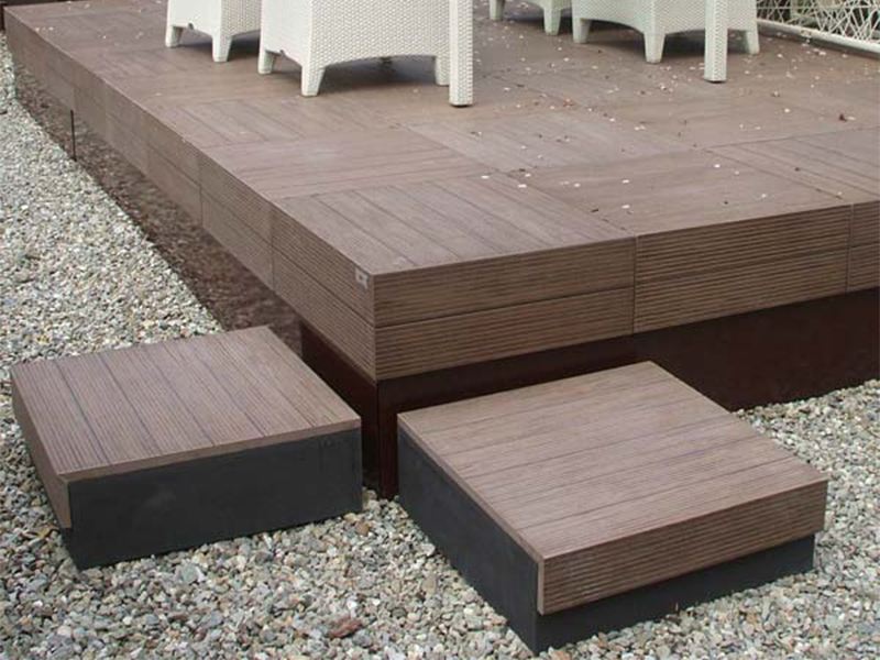 porcelain edge L piece in brown
