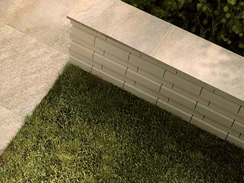 cream porcelain wall capping