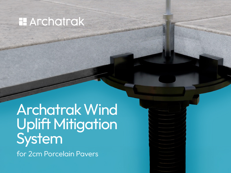 thumbnail for a video showing wind uplift mitigation for 2cm pavers.
