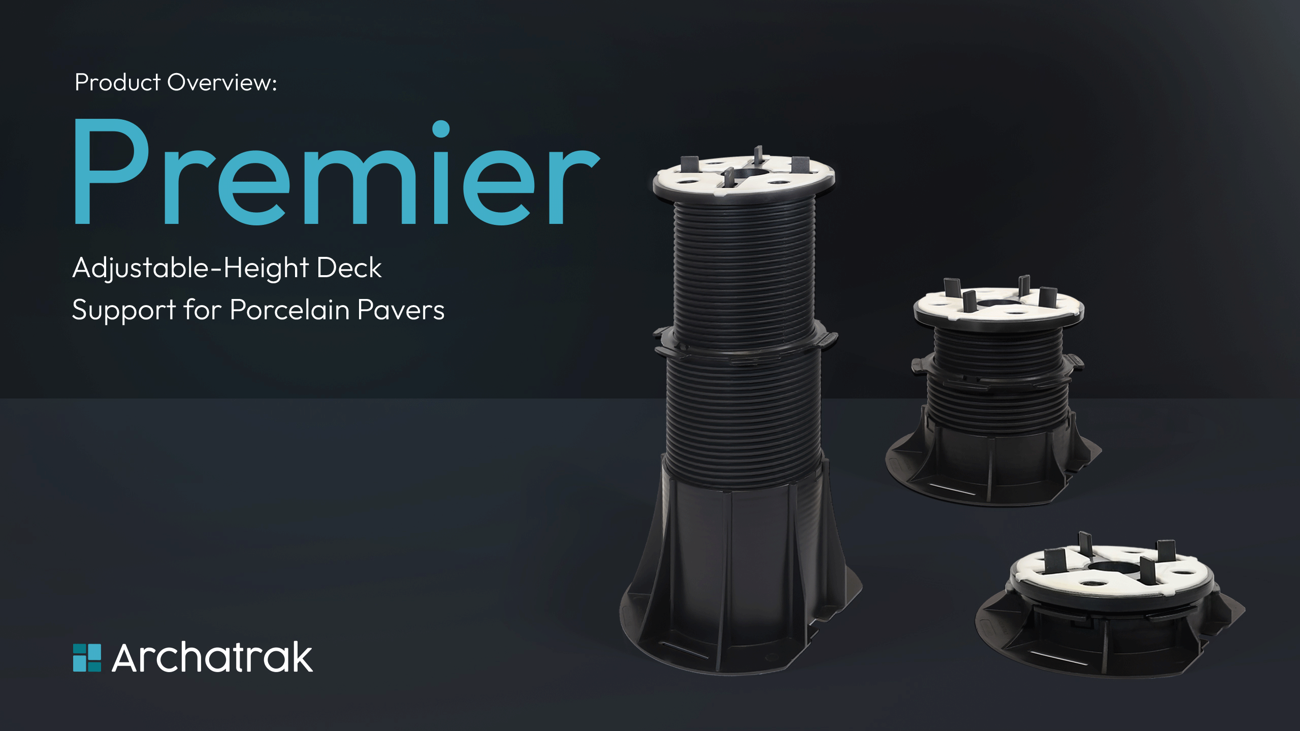 thumbnail with 3 black adjustable height pedestals on the right