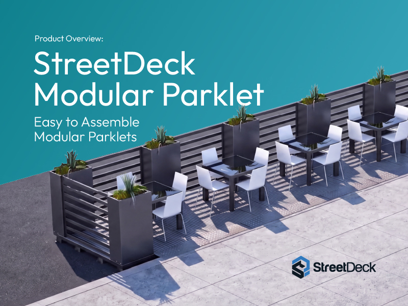 thumbnail image showing a rendering image of a modular parklet