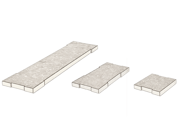 porcelain pool drain specialty pieces in 3 sizes. 
