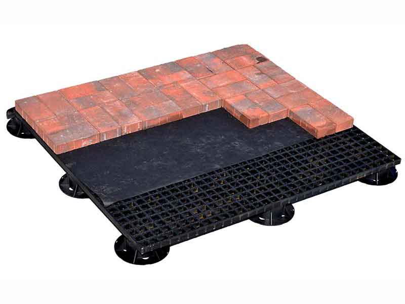 clay pavers over frp for roof deck application. 