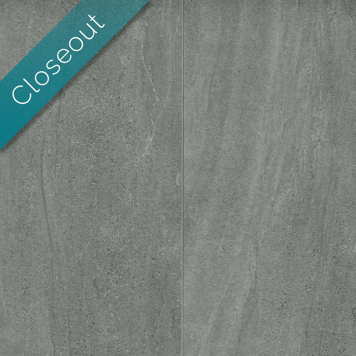 aspen basalt dark grey paver with closeout ribbon in upper left