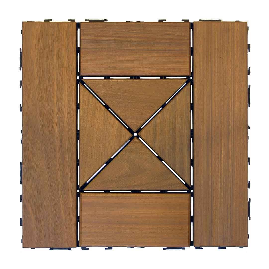 Sierra single interlocking ipe deck tile